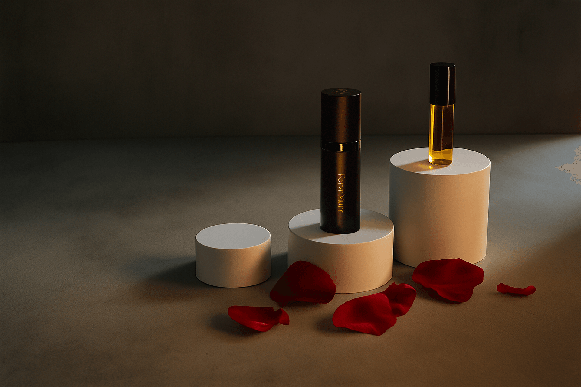 Luxury perfume collection background
